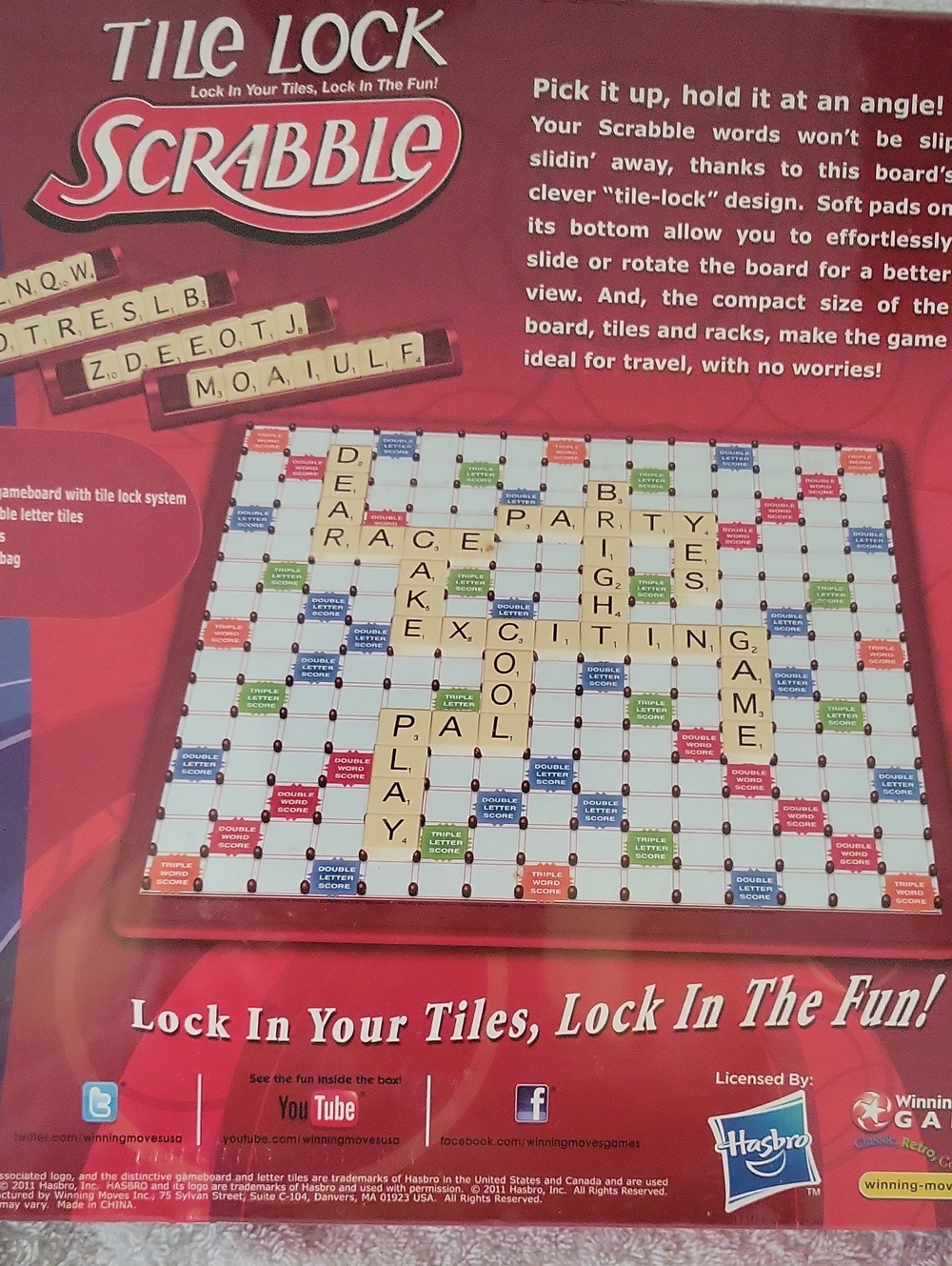 Scrabble Tile Lock Game - Picture 2 of 2